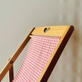 Chilienne en bois vintage pour poupée