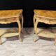 Pair of Italian painted bedside tables in Louis XV style