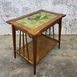 Double-tray serving table