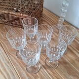 Vintage stemmed aperitif glasses