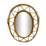 Rattan mirror
