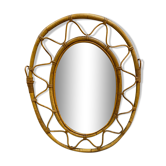Rattan mirror