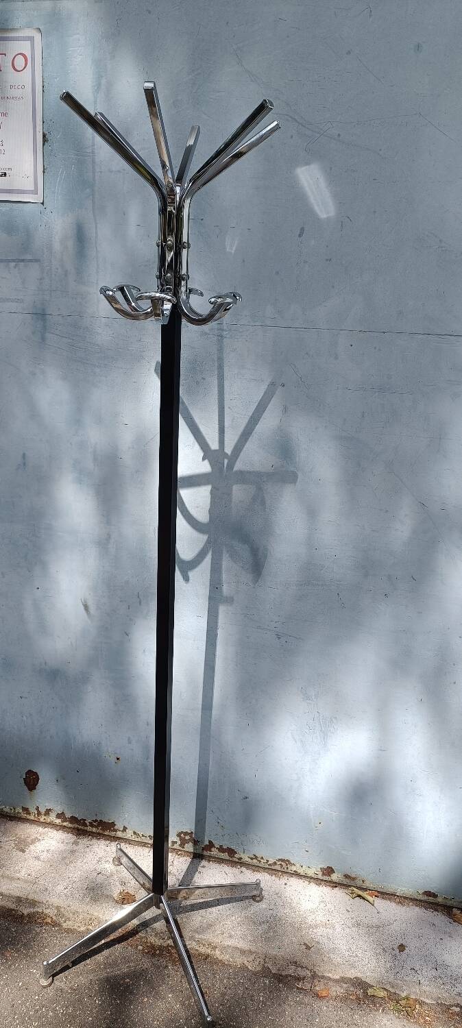 Vintage chrome coat rack