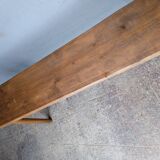 Bench 120 cm old solid wood with patina