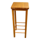 Tabouret haut de bar scandinave en bois massif 75cm