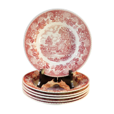 6 assiettes creuses barrats staffordshire made in england elizabethan