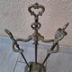 Bronze fireplace set