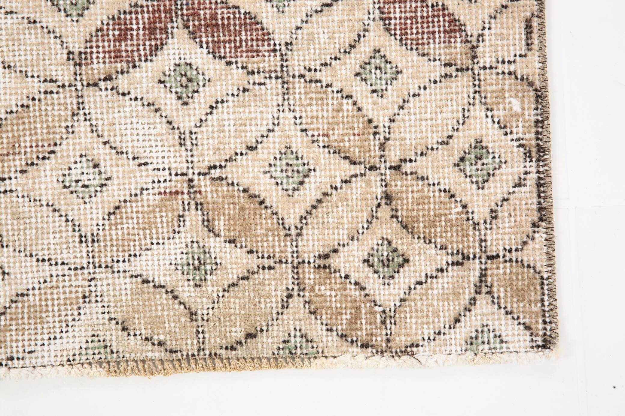 2x9 Soft Pastel Beige Turkish Runner Rug, 54x276Cm FREE SHIPPING