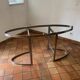 Oval table designed by Vittorio Introini, published by the Fratelli house.