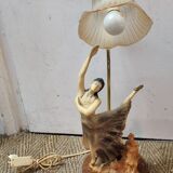 Tulip and marble dancing lamp from 1980