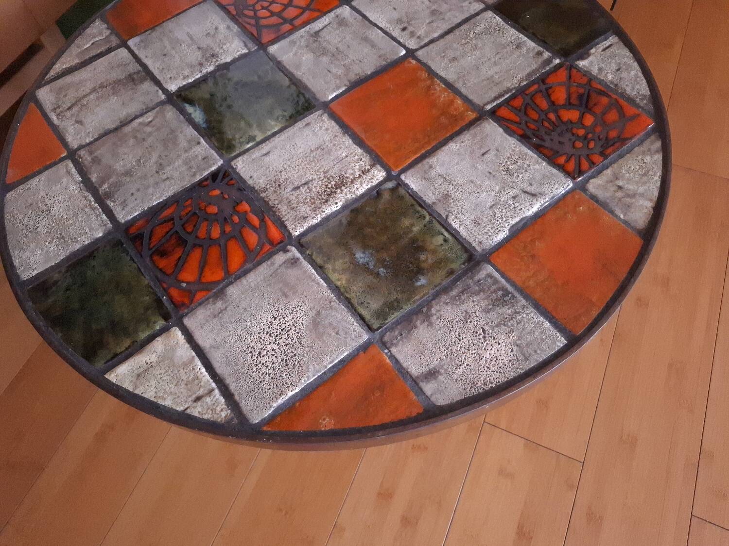 70s ceramic coffee table Vallauris