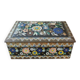 Vintage painted metal box