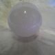Vintage ball wall light in white opaline - Porcelain base - Diameter
