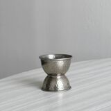 Pair of shaped metal egg cups