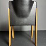 set 6 Modernist dining chairs by Arnold Merckx for Arco, Dutch design 1980s