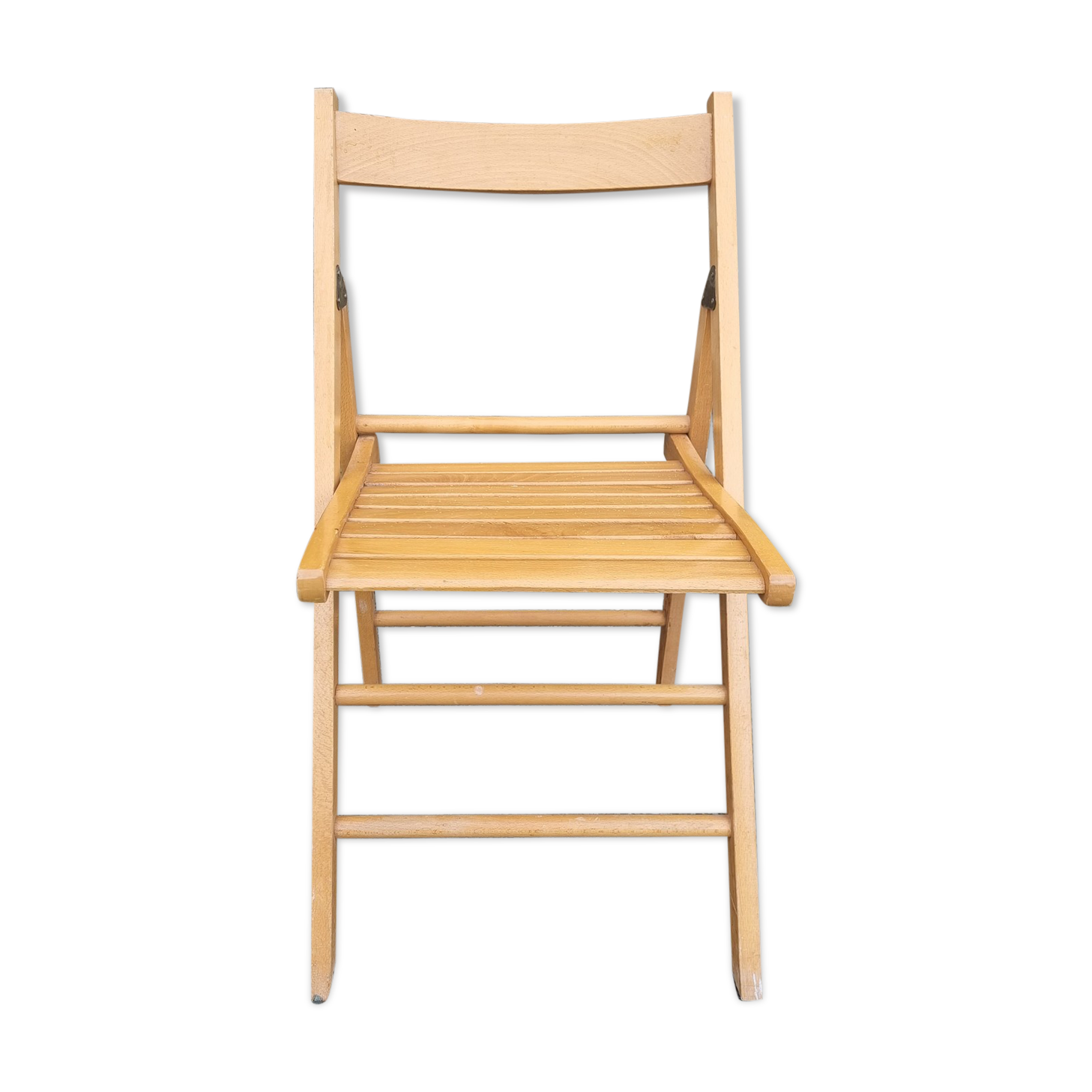 Folding chair blond wood, vintage
