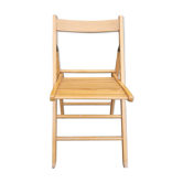 Folding chair blond wood, vintage