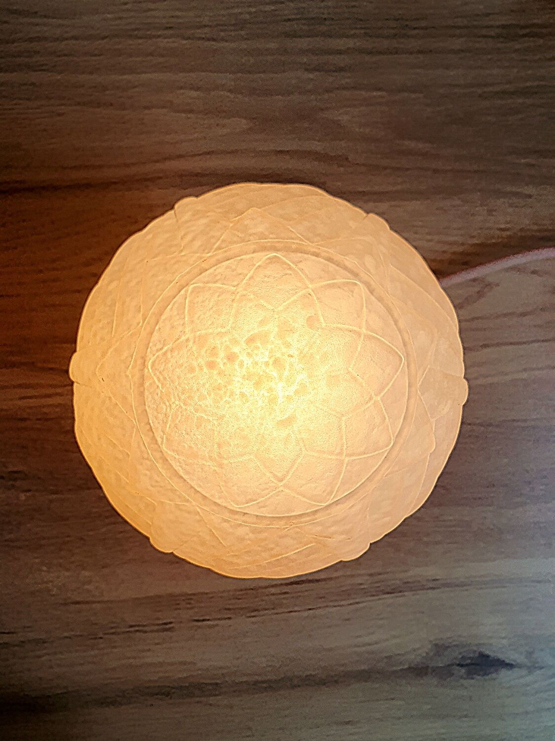 Pink art deco table lamp