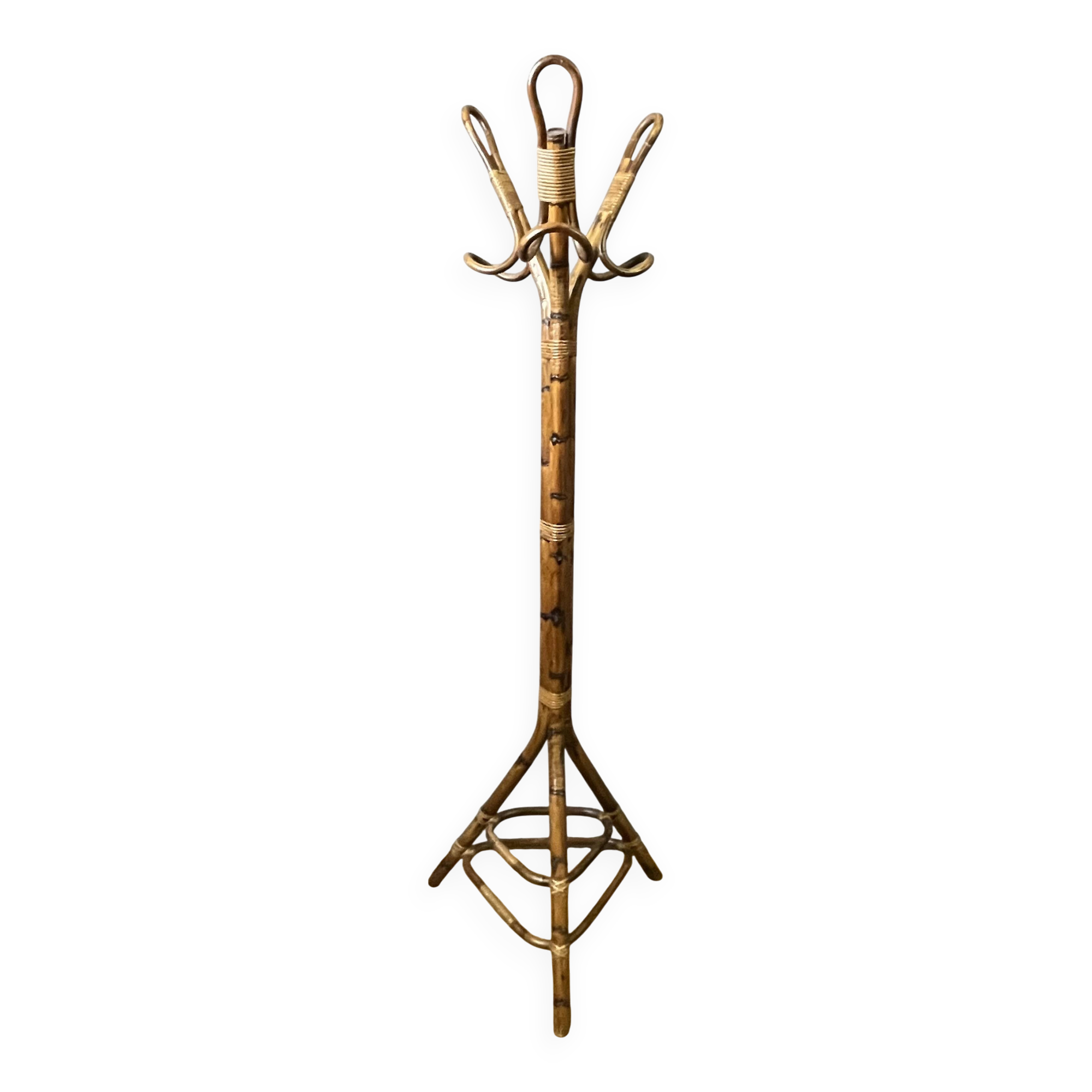 Bamboo coat rack