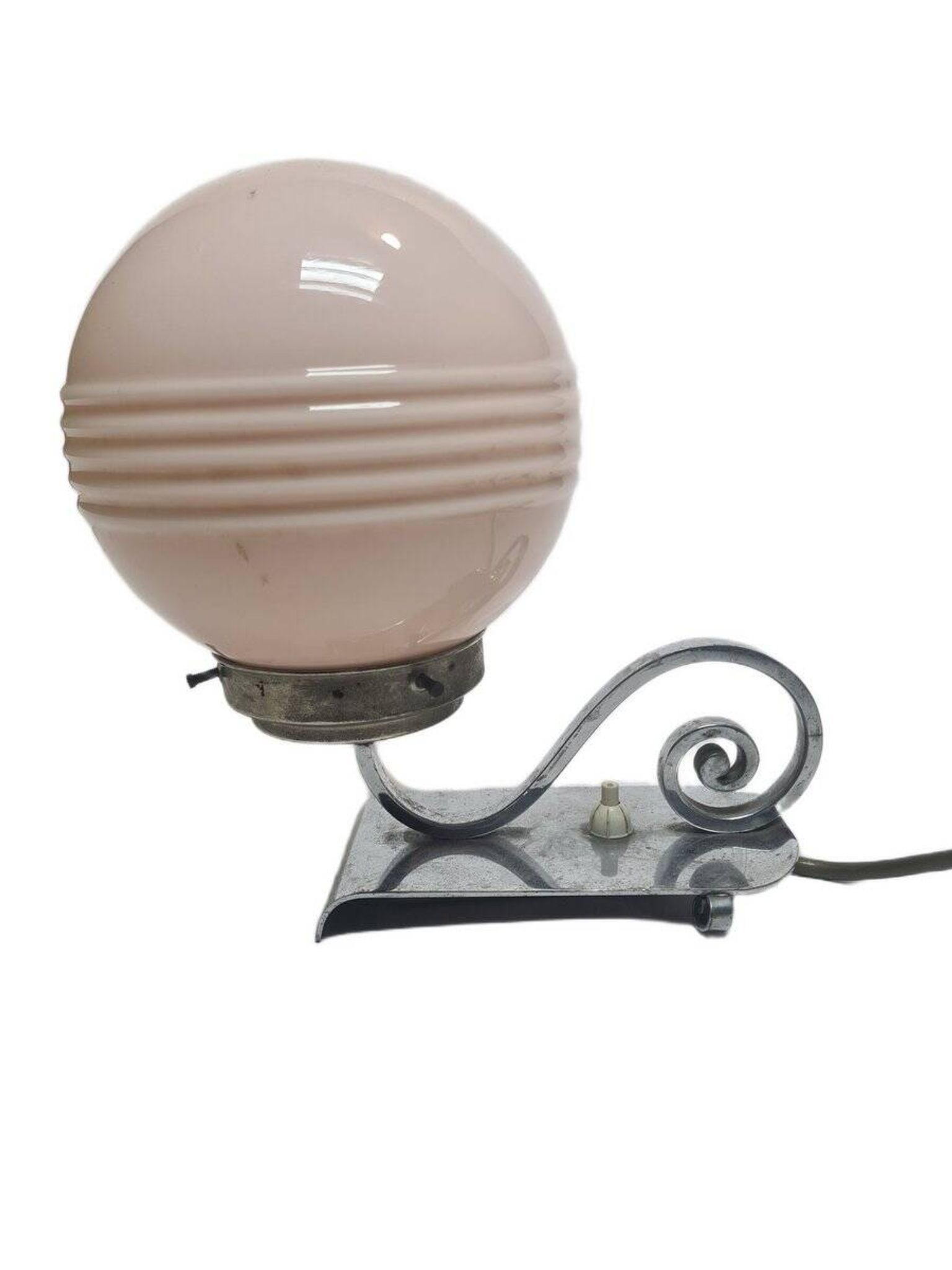 Art Deco bedside lamp, Belgium, 1950s