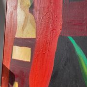 Peinture abstraite femme huile sur toile