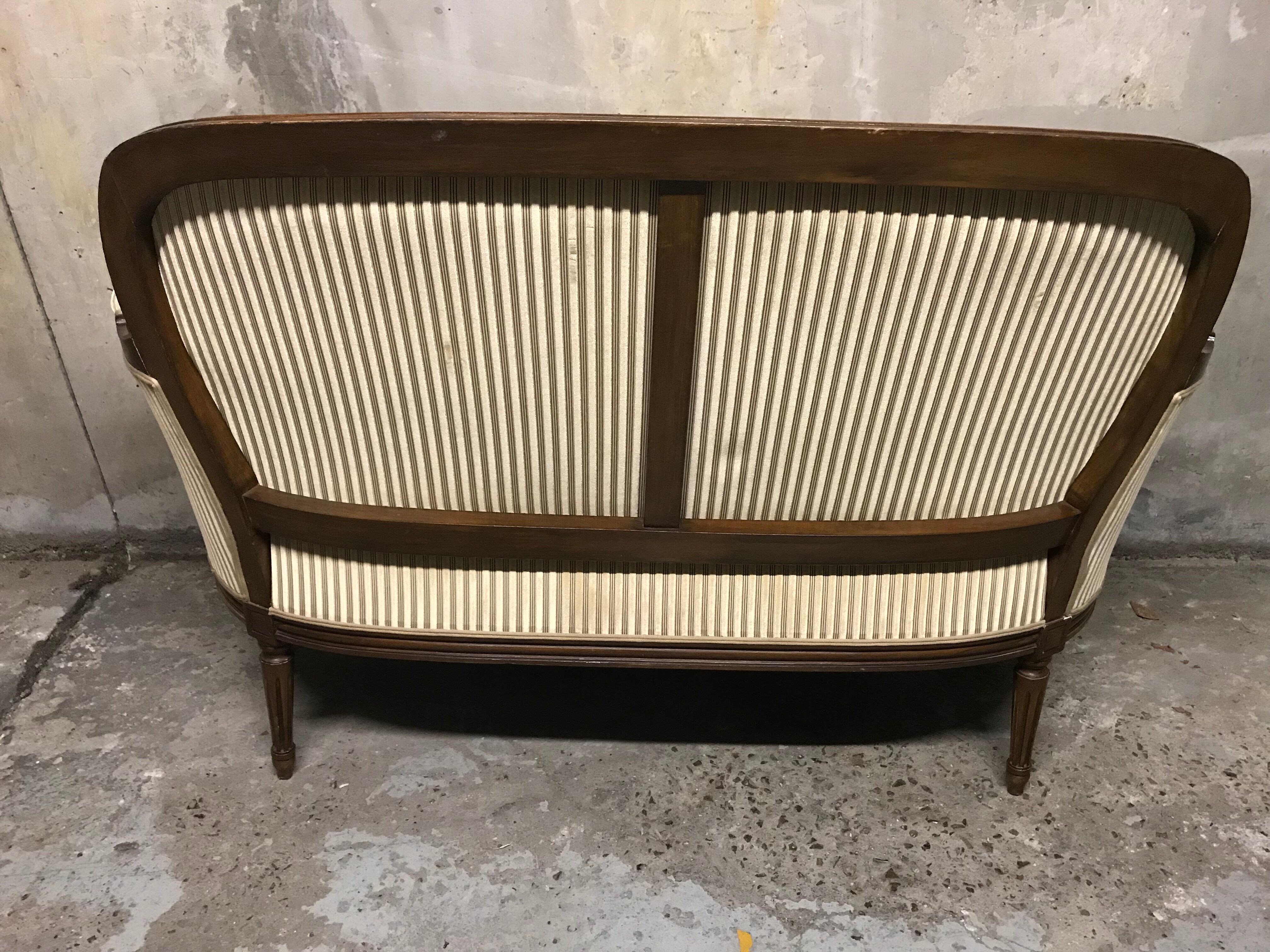 Sofa / seat Louis XVI Velvet