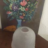 Moulded glass flower