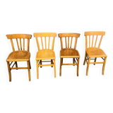 Suite de Chaises de Bistrot en Bois