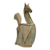 Ceramic horse sculpture