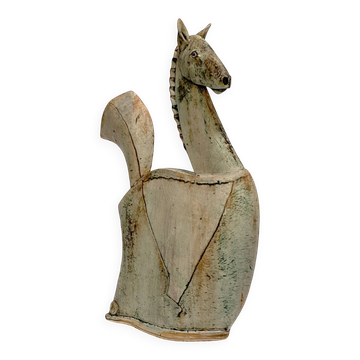 Sculpture de cheval en céramique