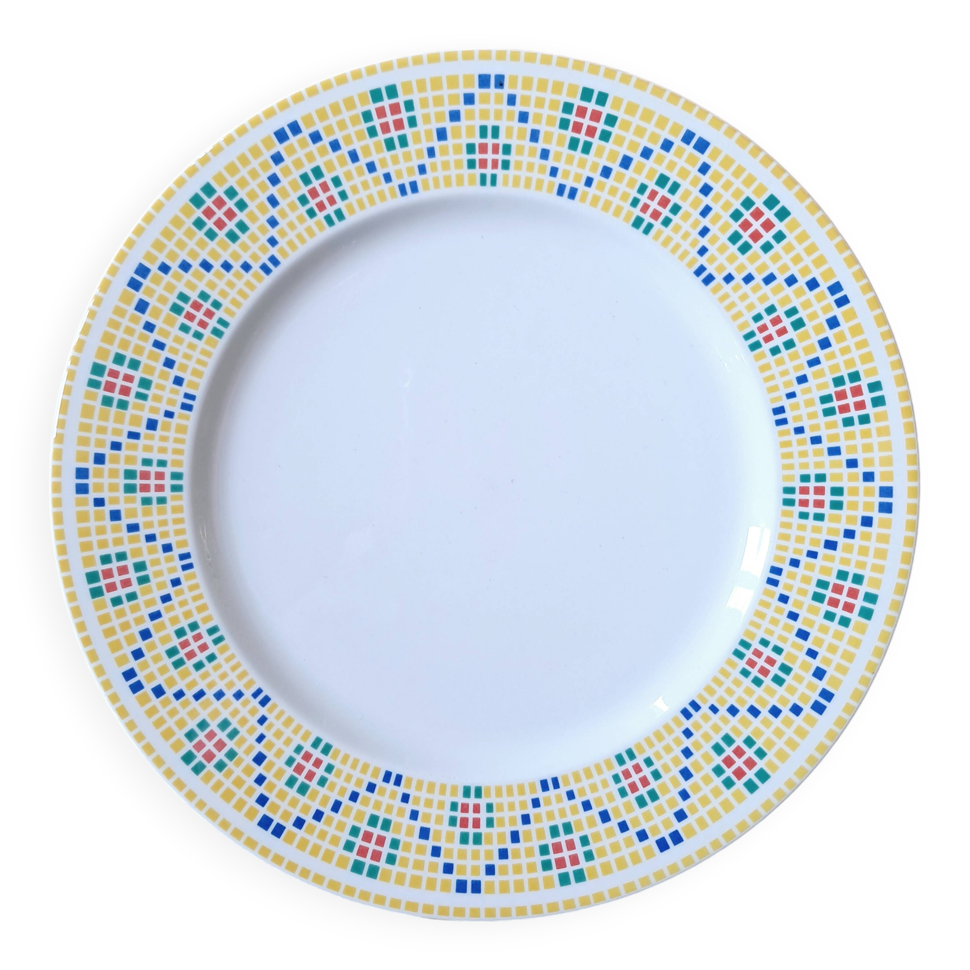 Four Pagnossin dinner plates. Italy