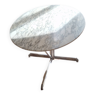 Oval marble table circa 1970