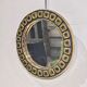 Mirror "sun" in glazed ceramic, 24 cm by Mithé Espelt