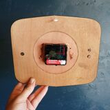 Vintage clock rectangular silent wall clock "palm tree"