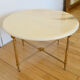 Round coffee table in 1960s neoclassical marble style