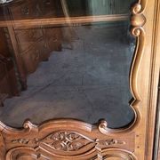 Vitrine style louis xv 1 porte en merisier