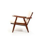 GE-270 Teak Easychair by Hans J. Wegner for Getama