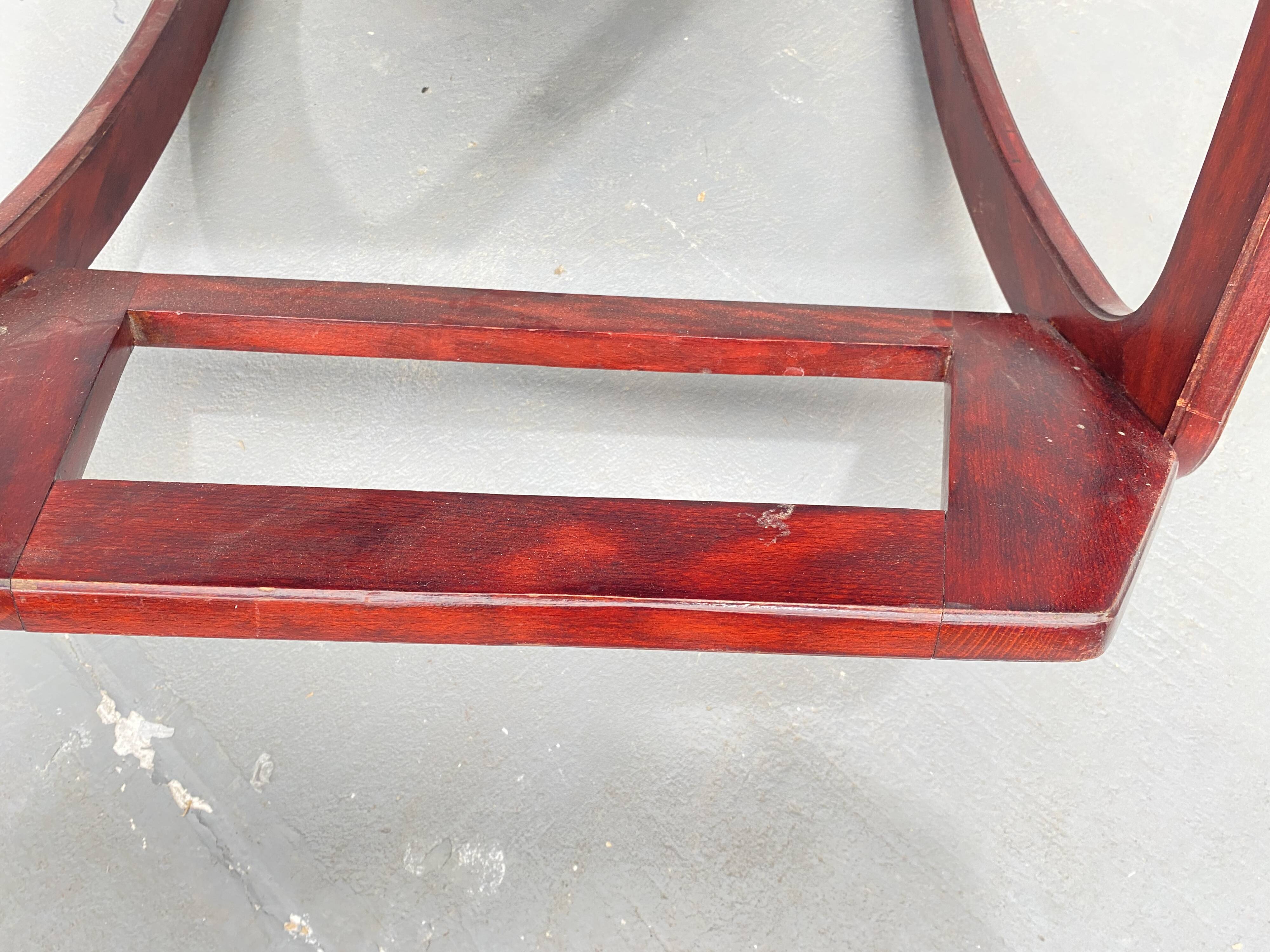 ÚLUV Wooden Rocking Chair – Czechoslovakia, 1970s, Original Very Good Condi