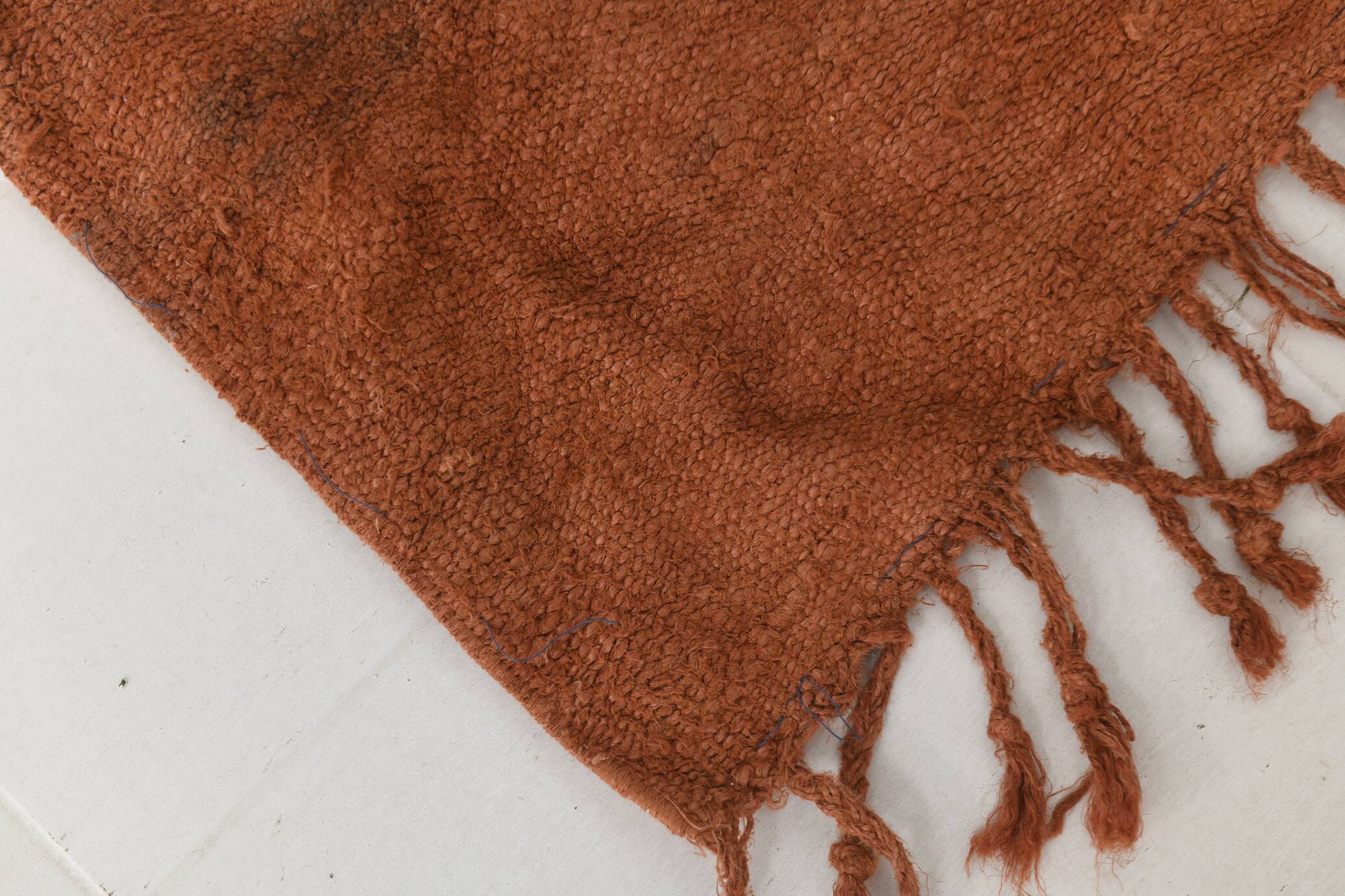 Cinnamon Turkish Pattern Kilim Runner Rug, 64x267 Cm