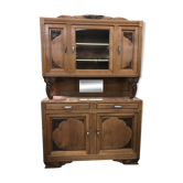 Buffet vaisselier art déco chêne massif