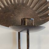 Brown patina wall candle holder