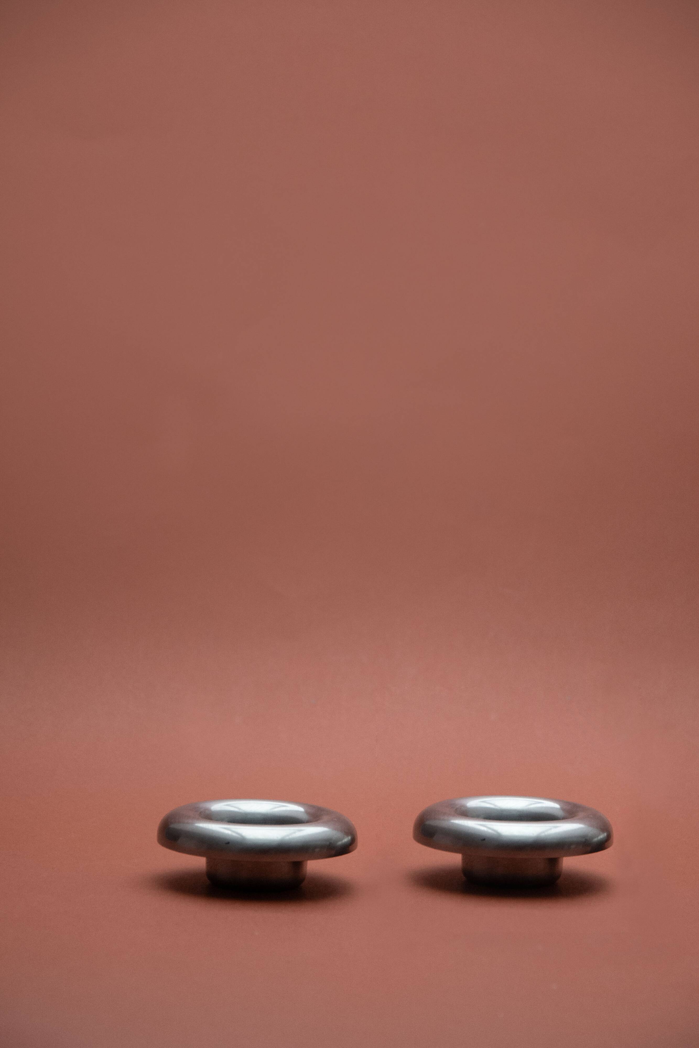 Pair of egg cups by Erik Magnussen – Stelton, early 1970s.