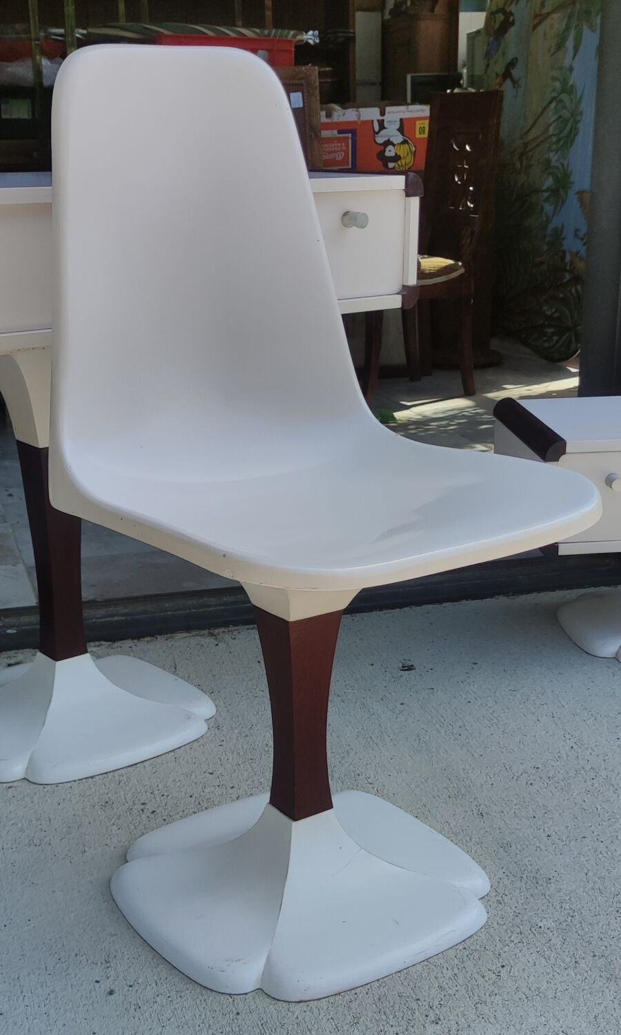 Dressing table, chair, 2 design bedside tables