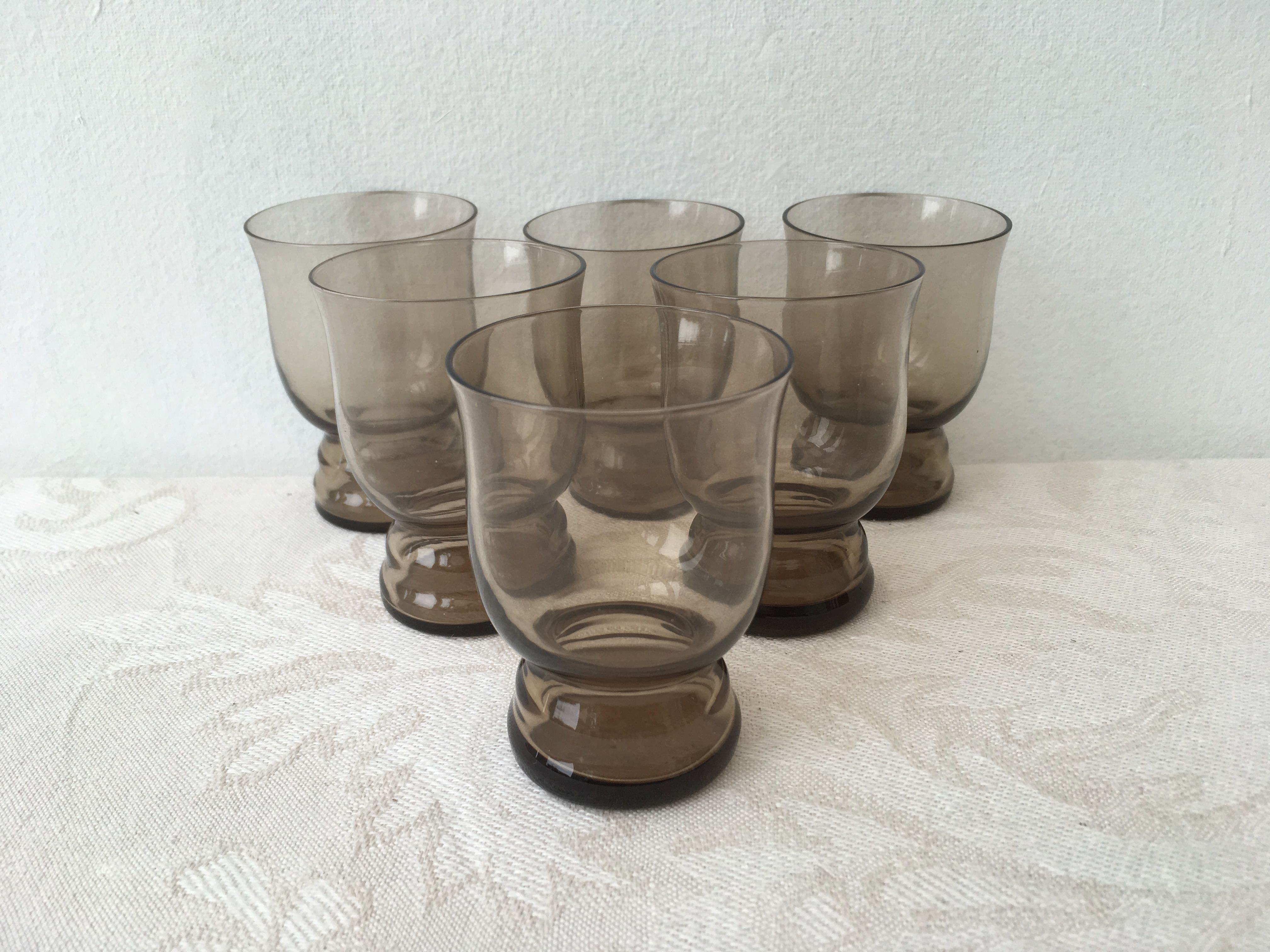 Set de 6 verres à alcool vintage