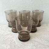 Set de 6 verres à alcool vintage
