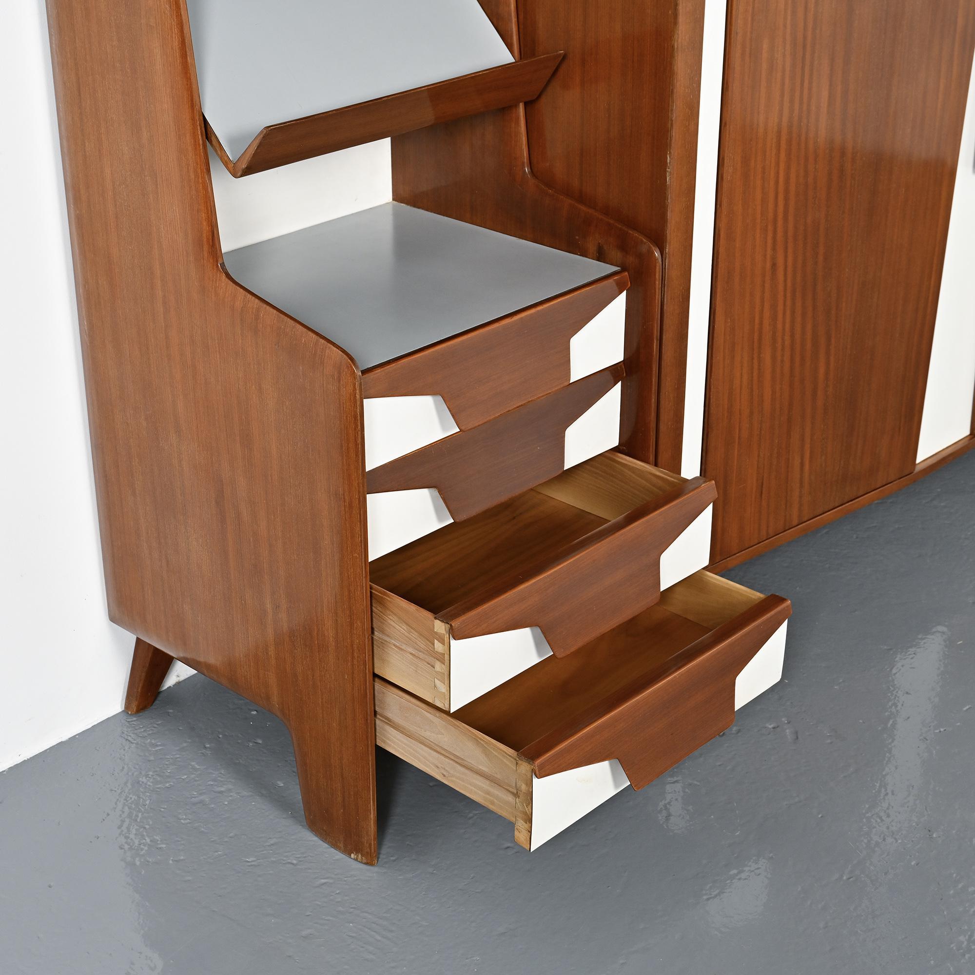 Wall unit by Gio Ponti for Prod. Italia, 1950s