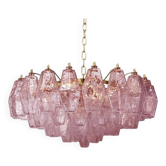Chandelier italien en verre de Murano Sputnik Poliedro