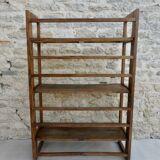 Wooden bookseller's shelf, folding