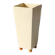 Vase cubique en céramique sur pieds boule en bois, Pays-Bas, Années 90