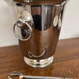 Bucket and ice tongs